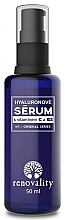 Fragrances, Perfumes, Cosmetics Face Serum with Hyaluronic Acid, Vitamin C & B3 - Renovality Original Series Hyaluronic Serum