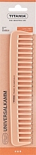 Fragrances, Perfumes, Cosmetics Plastic Comb 18.5 cm, peach - Titania