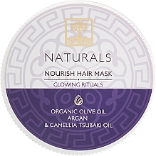 Fragrances, Perfumes, Cosmetics Nourishing Argan Oil Hair Mask "Reconstruction. Shine Ritual" - BIOselect Naturals Hair Mask