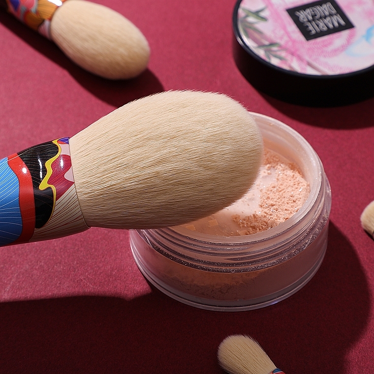 Makeup Brush Set, 7 pcs - Eigshow Essential Series Yellow Fresher Brush Kit — photo N5
