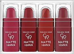 Fragrances, Perfumes, Cosmetics Lipstick Set - Golden Rose Matte Lipstick NR3