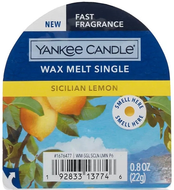 Sicilian Lemon Scented Wax - Yankee Candle Wax Melt Sicilian Lemon Tarts — photo N1