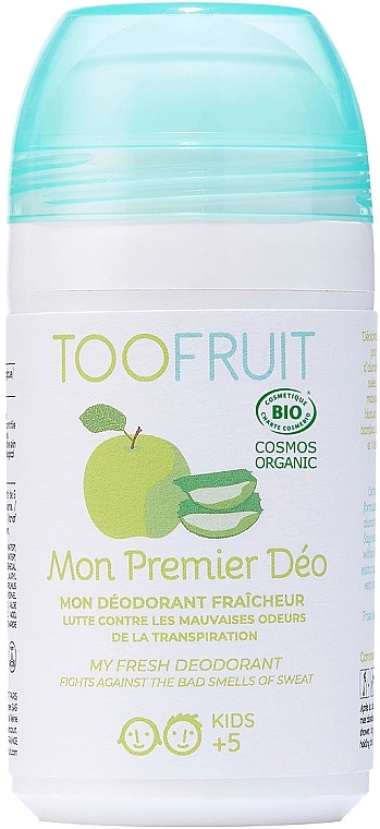 Deodorant "My First Deo. Apple-Aloe Vera" - TOOFRUIT Fresh Deodorant Sensetive Skin — photo N1