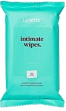 Fragrances, Perfumes, Cosmetics Intimate Wash Wipes, 50 pcs - Lunette Intimate Wipes
