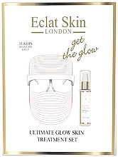 Set - Eclat Skin London Ultimate Glow Skin Treatment Set (f/ser/60ml + led/system/1pcs) — photo N1