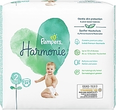 Diapers, size 2 (4-8 kg), 24 pcs - Pampers Harmonie Mini — photo N2