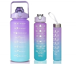 Fragrances, Perfumes, Cosmetics Water Bottle, ombre, purple-blue 3in1 - Ecarla