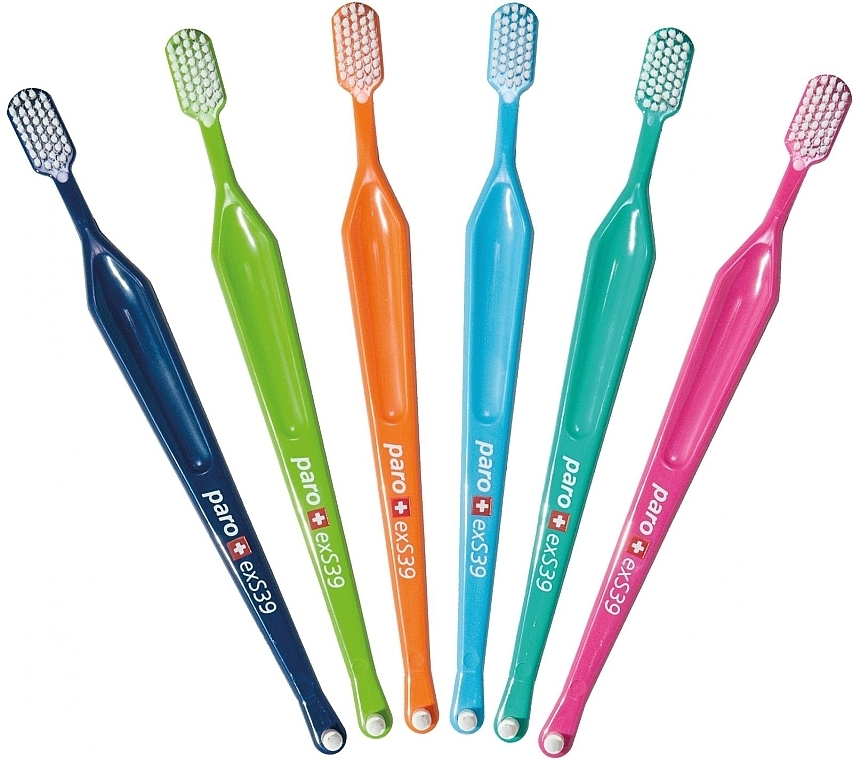 S39 Toothbrush, turquoise - Paro Swiss Toothbrush (polyethylene packaging) — photo N2