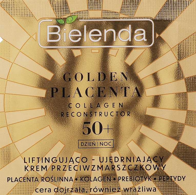 Lifting & Firming Anti-Wrinkle Cream 50+ - Bielenda Golden Placenta Collagen Reconstructor 50+ (sample) — photo N1