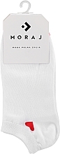 Valentine Gift Socks with Heart, 1 pair, white - Moraj — photo N1