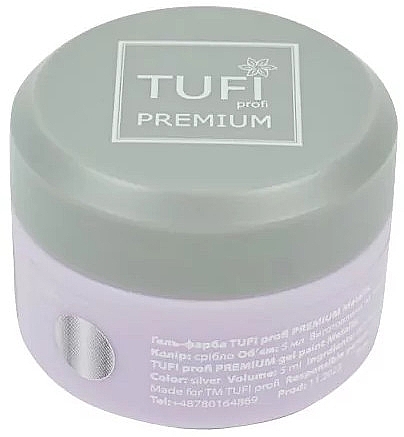 Nail Gel Paint - Tufi Profi Premium Gel Paint Metallic — photo N1