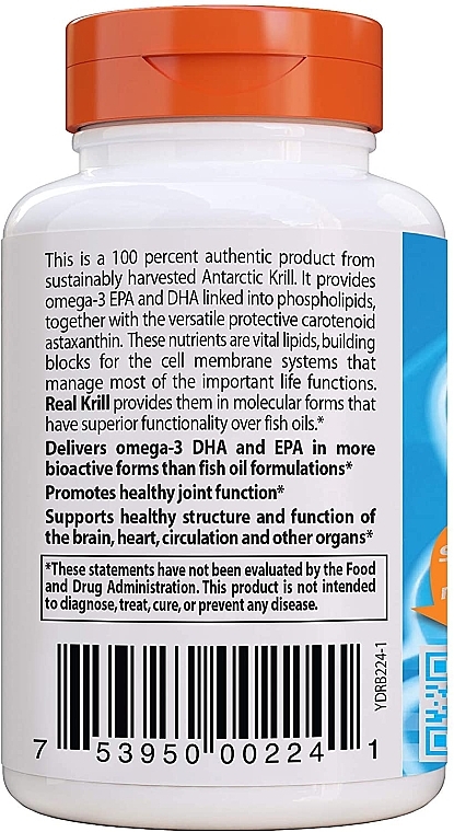 Real Krill, 350 mg, capsules - Doctor's Best — photo N3