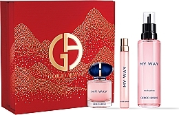 Giorgio Armani My Way - Set (edp/100ml + edp/30ml + edp/mini/10ml) — photo N1