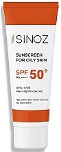 Fragrances, Perfumes, Cosmetics Oily Skin Face Sunscreen SPF50+ - Sinoz Sebum Balance Fluid Sunscreen for Oily Skin SPF50+