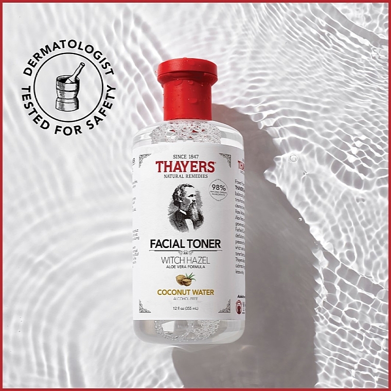 Witch Hazel Facial Toner with Aloe Vera & Coconut Formula - Thayers Alcohol-free Witch Hazel Facial Toner With Aloe Vera Formula Coconut — photo N2