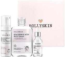 Set - Hollyskin Hyaluronic Acid Basic Care (foam/150ml + ser/50ml + toner/250ml) — photo N2