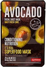 Fragrances, Perfumes, Cosmetics Nourishing Avocado Face Mask - Dermal It's Real Superfood Avocado Facial Mask