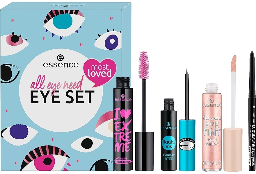 Essence All Eye Need Eye Set (mascara/12ml + liner/3ml + eye/penc/0.28g + shadow/6ml) - Set — photo N4