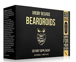 Hair & Beard Growth Dietary Supplement - Angry Beards Beardoids — photo N1