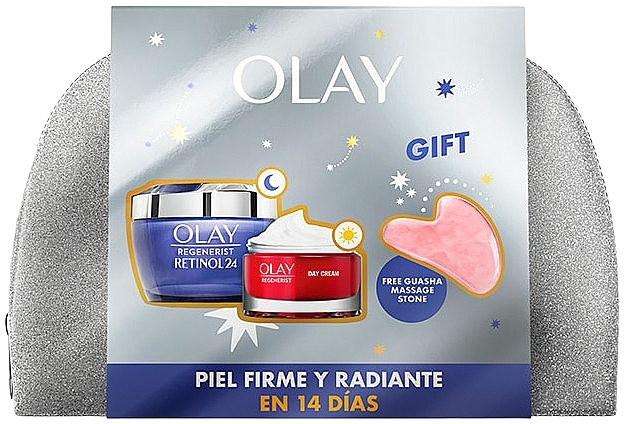 Set - Olay Regenerist Gift Set (cr/50 ml + cr/15ml + acc/1 pcs) — photo N1