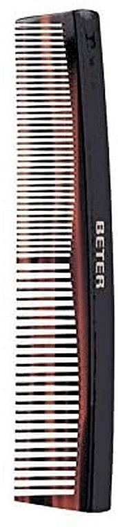 Hair Comb, 16 cm - Beter Celluloid Styler Comb — photo N1