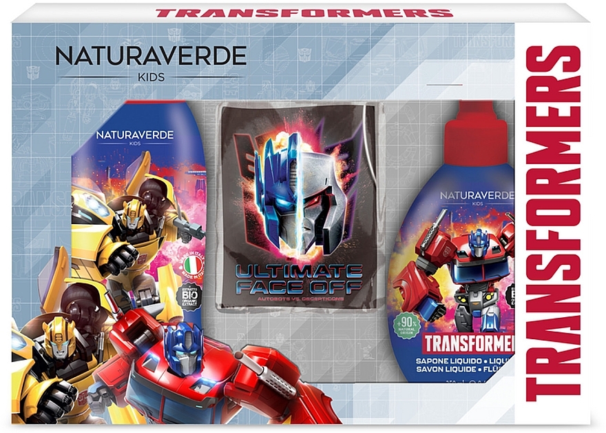 Set - Naturaverde Kids Transformers (sh/gel/250ml+liquid/soap/250ml+bag) — photo N1