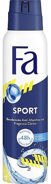Antiperspirant Spray - FA Sport Unisex Deospray — photo N1