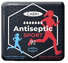 Sanitary Pads, 9 pcs - Carin Atiseptic Sport — photo N1