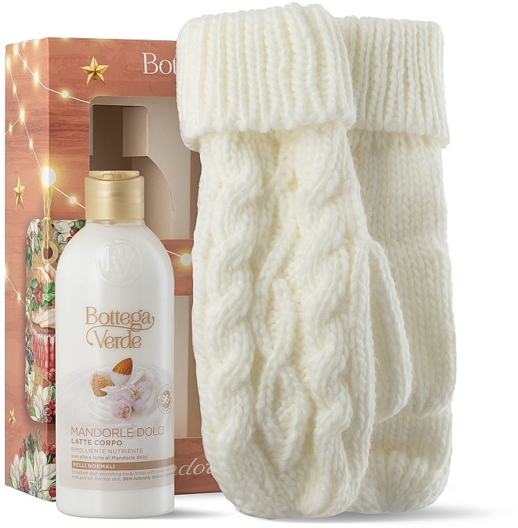 Set - Bottega Verde Mandorle Dolci (b/lot/250ml + mittens) — photo N2