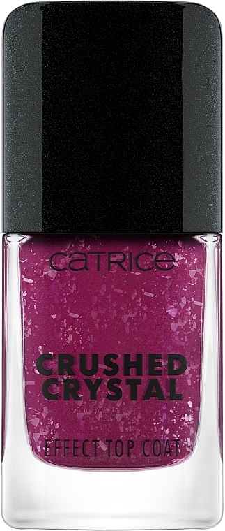 Crushed Crystal Top Coat - Catrice Crushed Crystal Effect Amethyst Aura Top Coat — photo N2