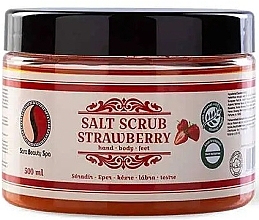 Fragrances, Perfumes, Cosmetics Salt Body Scrub 'Strawberry' - Sara Beauty Spa Salt Scrub Strawberry