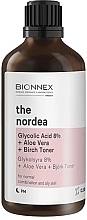 Fragrances, Perfumes, Cosmetics Face Toner - Bionnex The Nordea Glycolic Acid %8 + Aloe Vera + Birch Toner