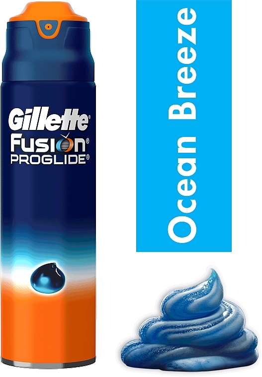 Shaving Gel for Sensitive Skin - Gillette Fusion ProGlide Sensitive Ocean Breeze Shave Gel — photo N2