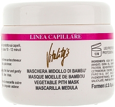 Fragrances, Perfumes, Cosmetics Strengthening Bamboo Mask - Vitality's Linea Capillare Mask