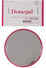 Fragrances, Perfumes, Cosmetics Compact Round Mirror 9511, 7 cm, crimson - Donegal