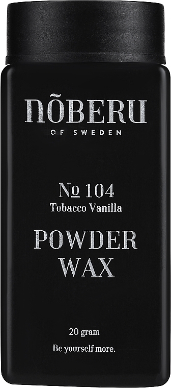 Hair Styling Powder - Noberu Of Sweden No 104 Tobacco Vanilla Powder Wax — photo N1