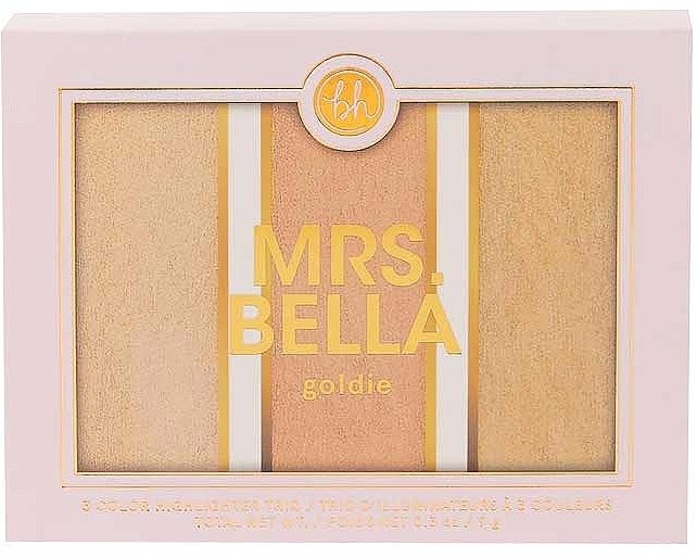 Highlighter Palette - BH Cosmetics Mrs. Bella Highlighter Palette — photo N1