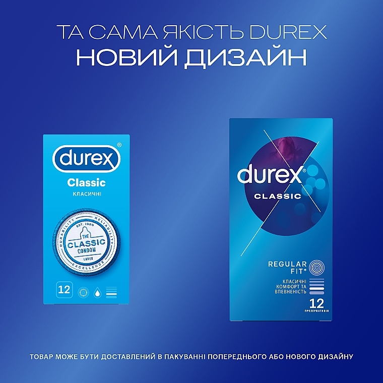 Condoms, 12 pcs - Durex Classic — photo N4