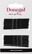 Fragrances, Perfumes, Cosmetics Hair Bobby Pins, black, 24 pcs - Donegal Hair Grips