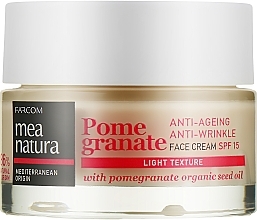 Anti-Aging Face Cream SPF15 - Mea Natura Pomegranate Anti-Ageing Face Cream Light Texture — photo N1