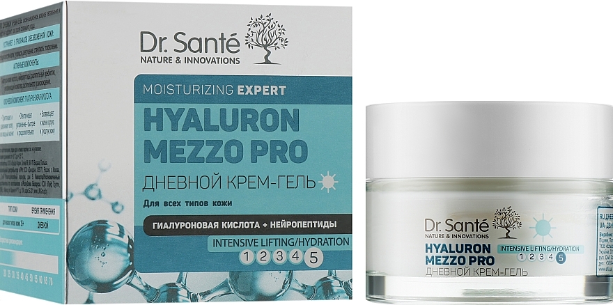 Facial Day Cream Gel - Dr. Sante Hyaluron Mezzo Pro Cream — photo N2