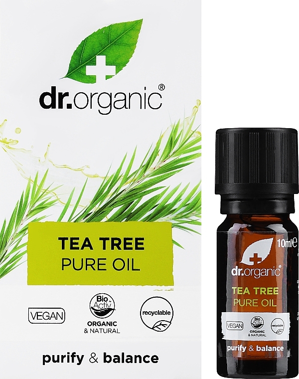 Tea Tree Oil - Dr. Organic Bioactive Organic Tea Tree Aceite Puro — photo N14