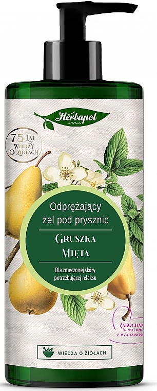 Pear & Mint Shower Gel - Herbapol Polana Pear & Mint Shower Gel — photo N1