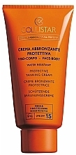 Fragrances, Perfumes, Cosmetics Face and Body Sun Cream - Collistar Crema Abbronzante Protettiva Media SPF15