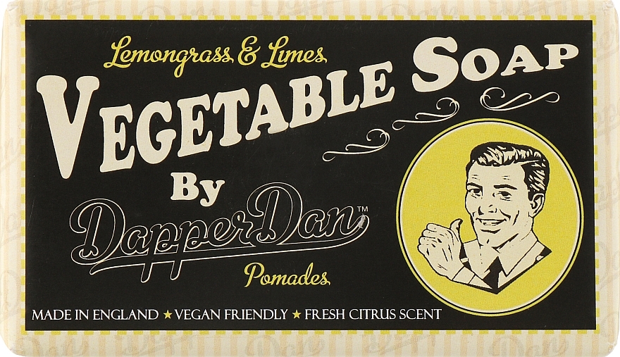 Natural Men Soap - Dapper Dan Vegetable Soap Lemongrass And Limes — photo N1