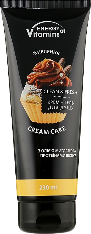 Cream Shower Gel - Energy of Vitamins Cream Shower Gel Cream Cake — photo N2
