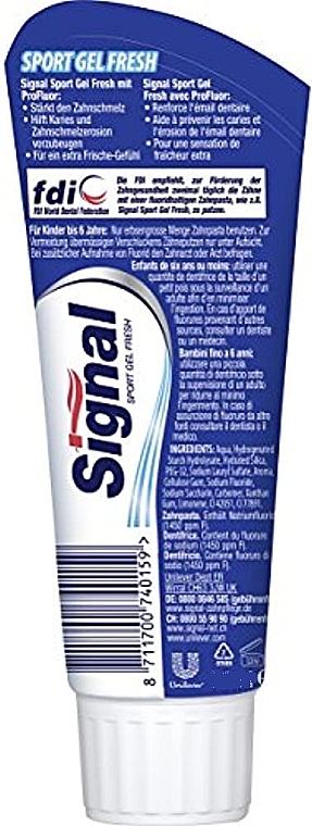 Toothpaste - Signal Sport Gel Frische  — photo N2