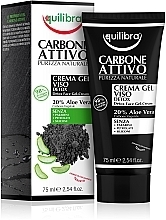 Fragrances, Perfumes, Cosmetics Active Charcoal Gel-Cream - Equilibra Active Charcoal Detox Face Gel-Cream