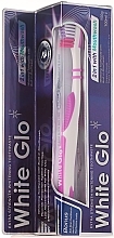 Fragrances, Perfumes, Cosmetics Set "Whitening" with Mouthwash, pink brush - White Glo 2in1 Whitening Toothpaste With Mouthwash (toothpaste/100ml + toothbrush)