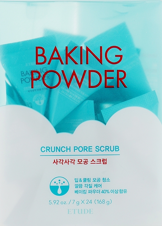 Cleansing Soda Face Scrub - Etude House Baking Powder Crunch Pore Scrub (trial size) — photo N2